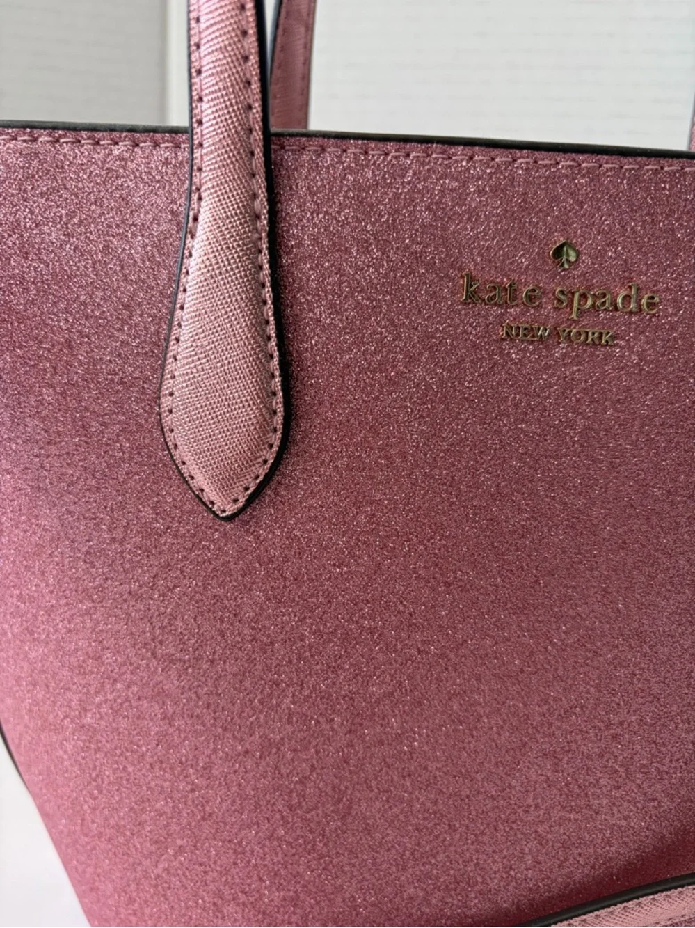 Kate Spade New York Glimmer Small Zip‎ Satchel in Mitten Pink